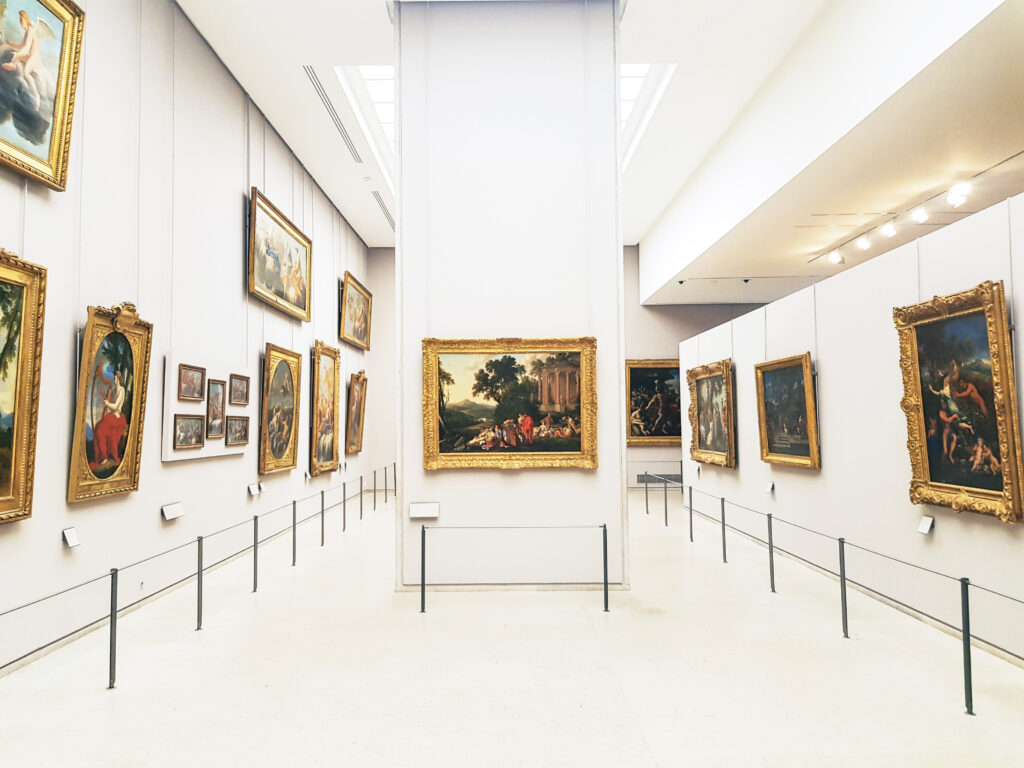 a Gallery inside the Louvre