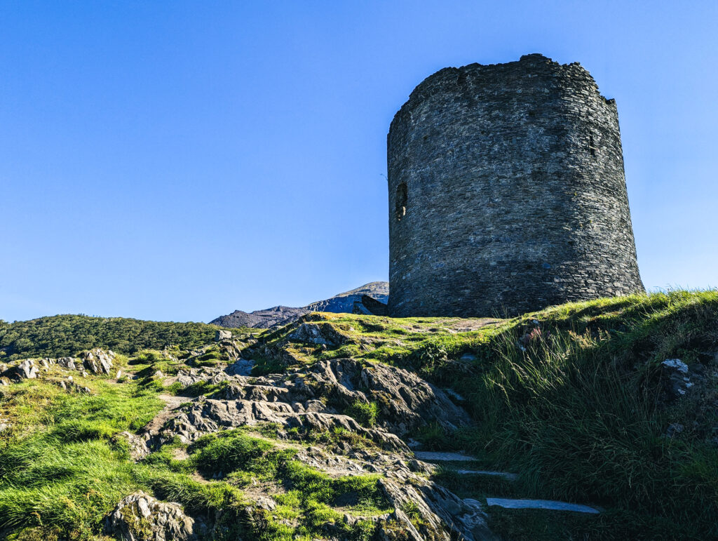 steps leading up to Dolbadarn Castle