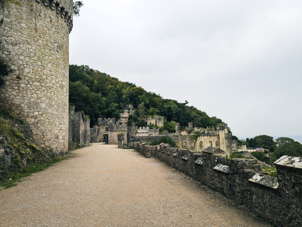 the grounds of Gwrych Castle