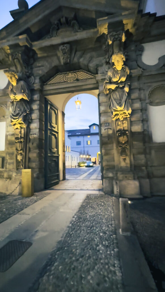 Entrance to Portrait Milano Hotel in Milan